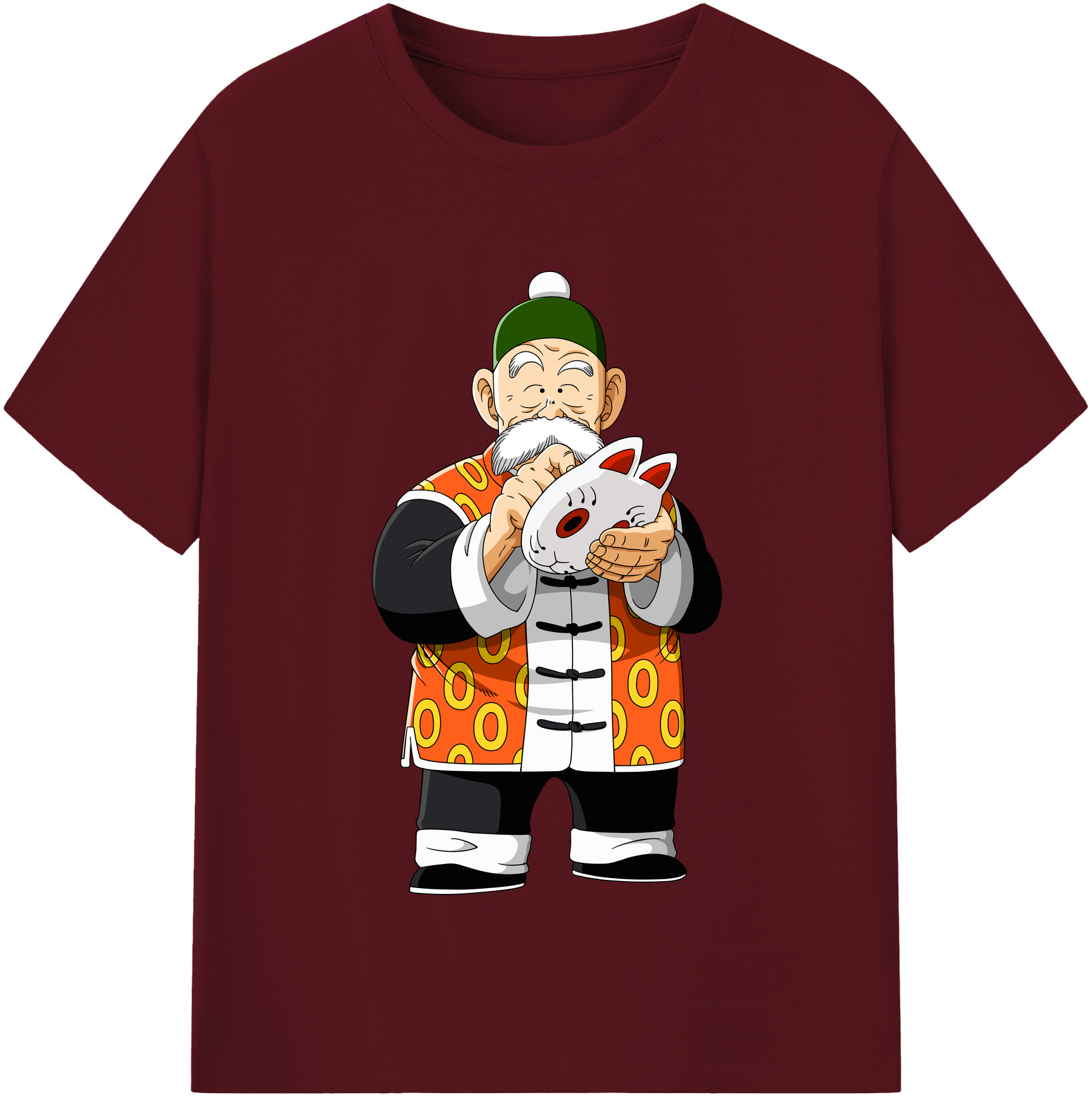 （画像用） ドラゴンボール 亀仙人（かめせんにん） DRAGON BALL Master Roshi Kame Sennin 綿100％半袖Tシャツ（フロントプリント）